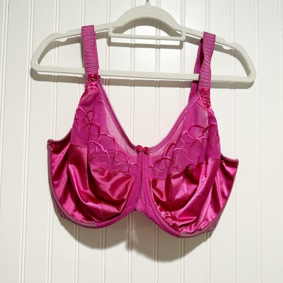 Elomi Cate Pink Wired Full Cup Bra Size 36K - Picture 2 of 5